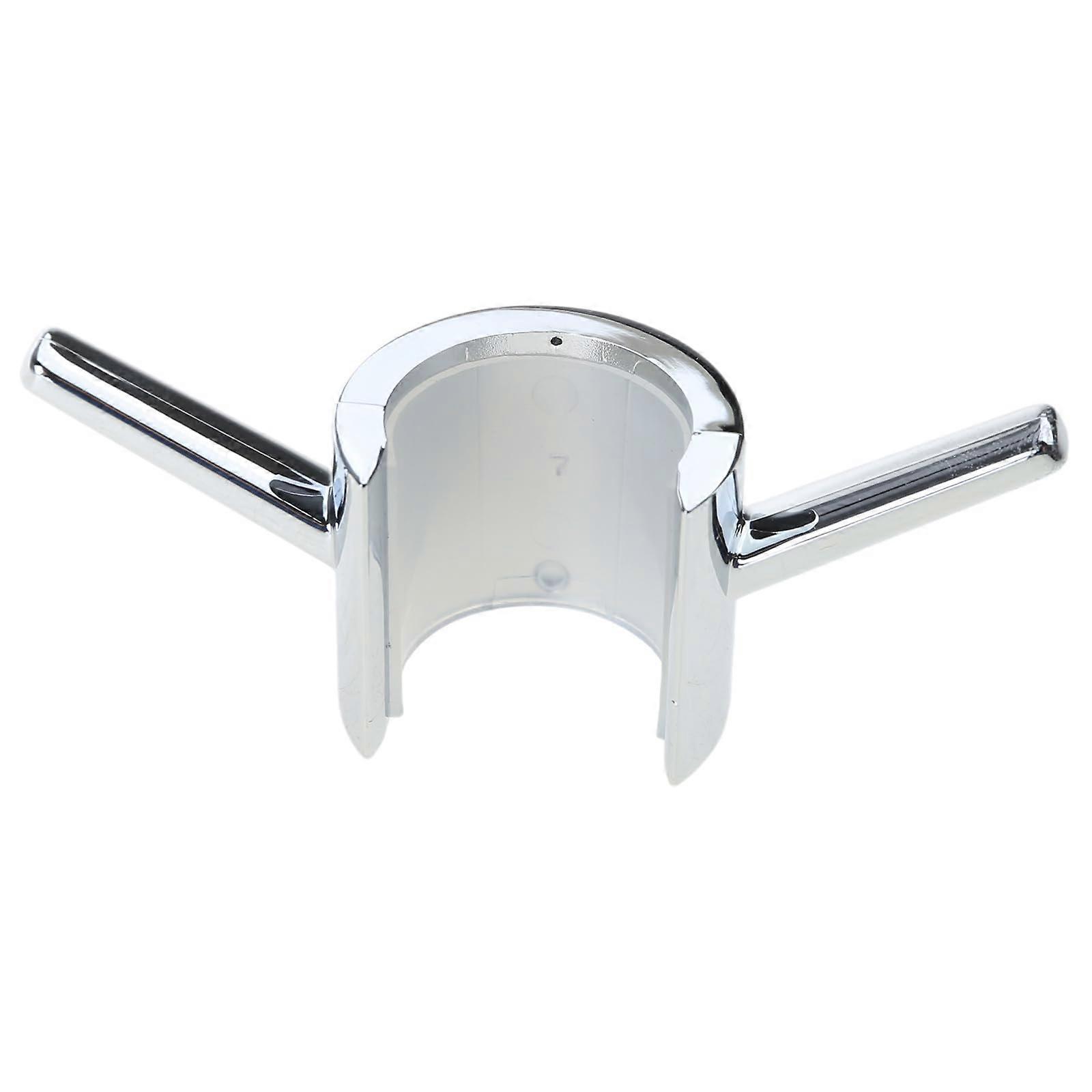 2pcs No Drill Shower Rod Hooks Set with Adjustable Shower Head Holder for Towels, Space Saving