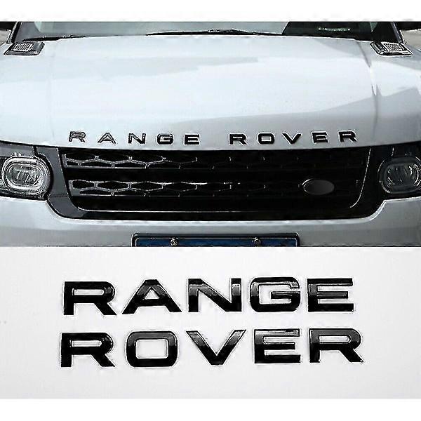 Range Rover Gloss Black Lettering Emblem Front or Rear