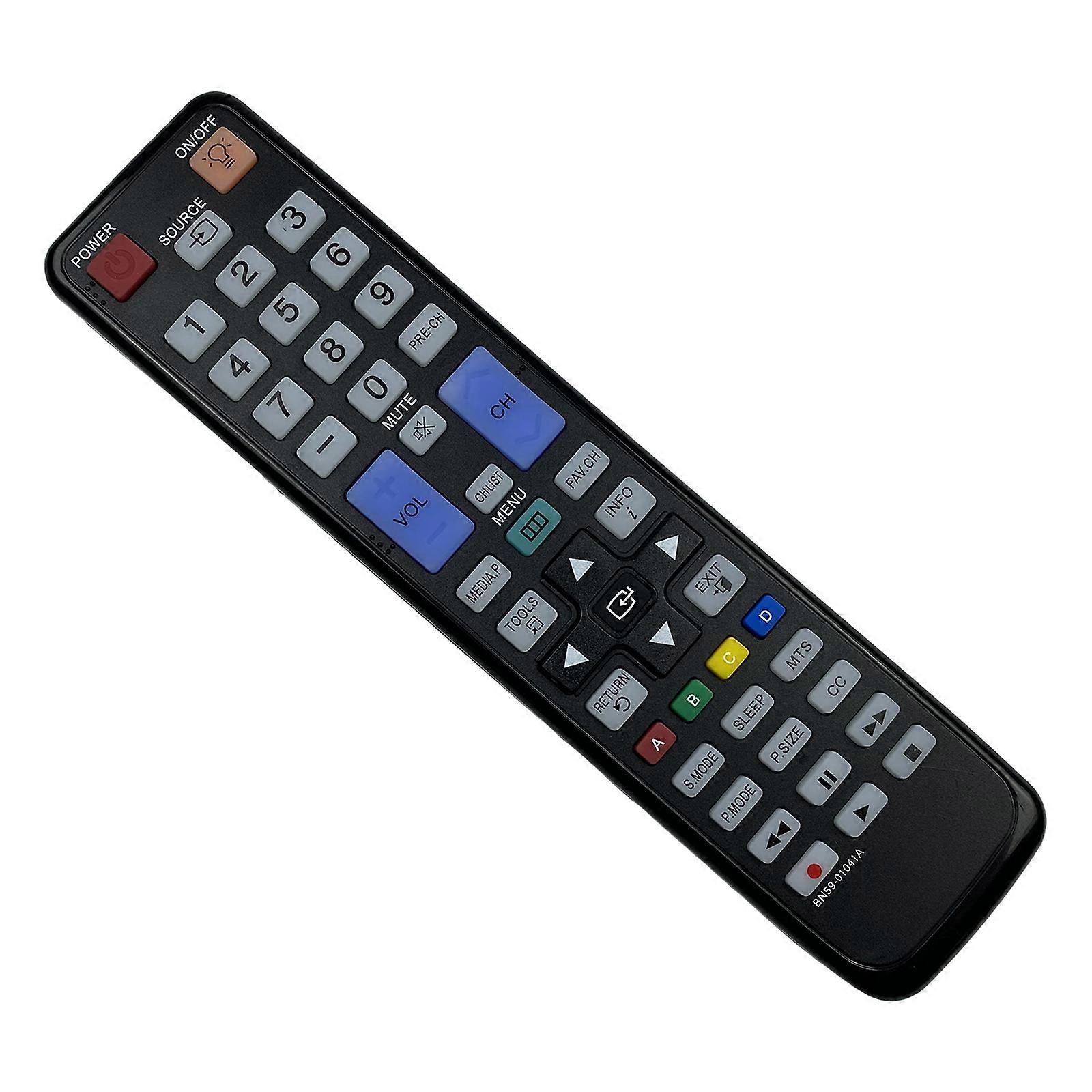 LCD TV Remote Control With Instantly Setups For 01041A Easy Portability Simplified Operating Multicolor