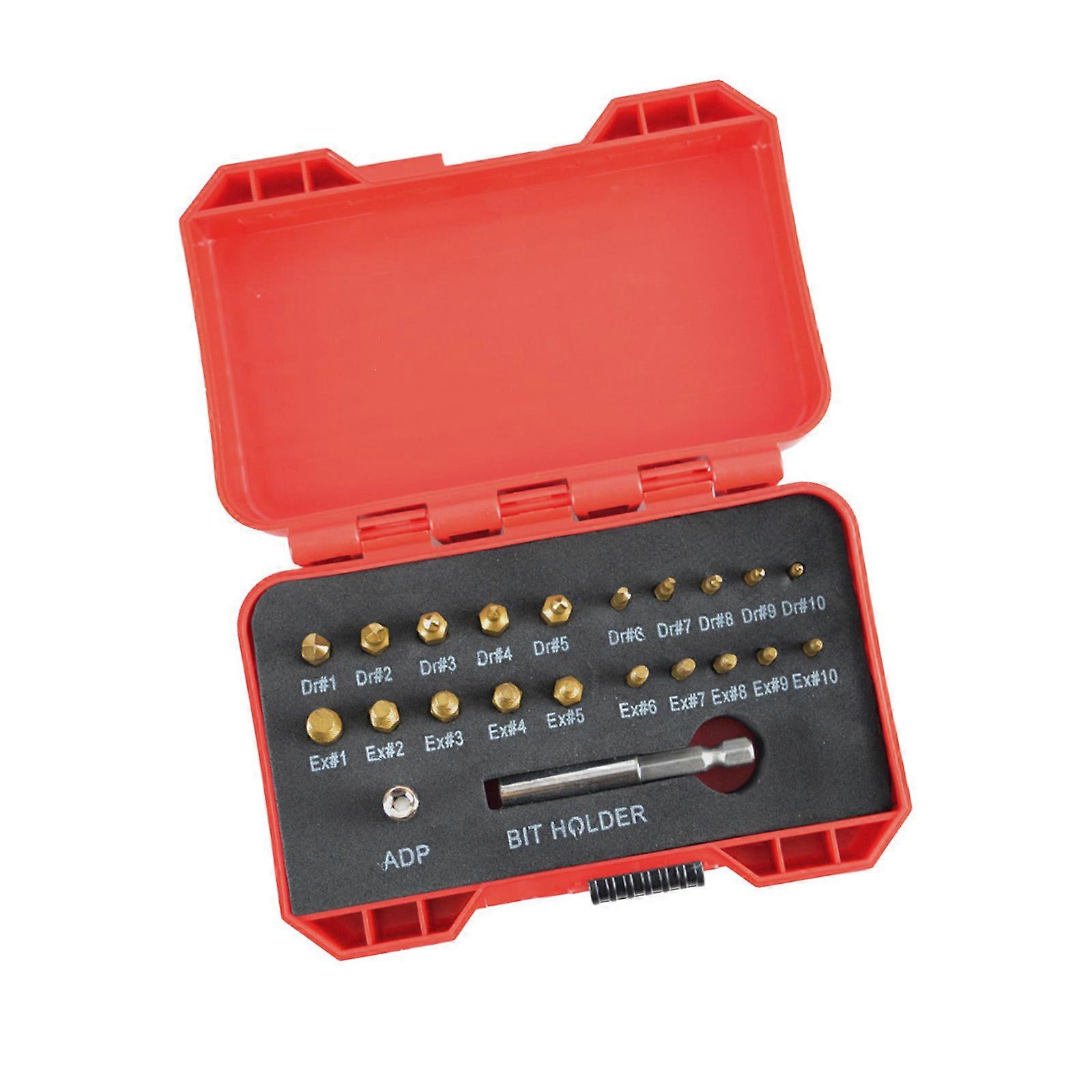 Professional Screw Removal Tool Steel Damaged Screw Extractor for Convenient Handling Enhances Torques Applications Multicolor