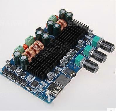 East buy Power Amplifier,Digital 2.1 Channel Amplifier Board Bluetooth USB TF Input 50W+50W Stereo 100W Subwoofer Output