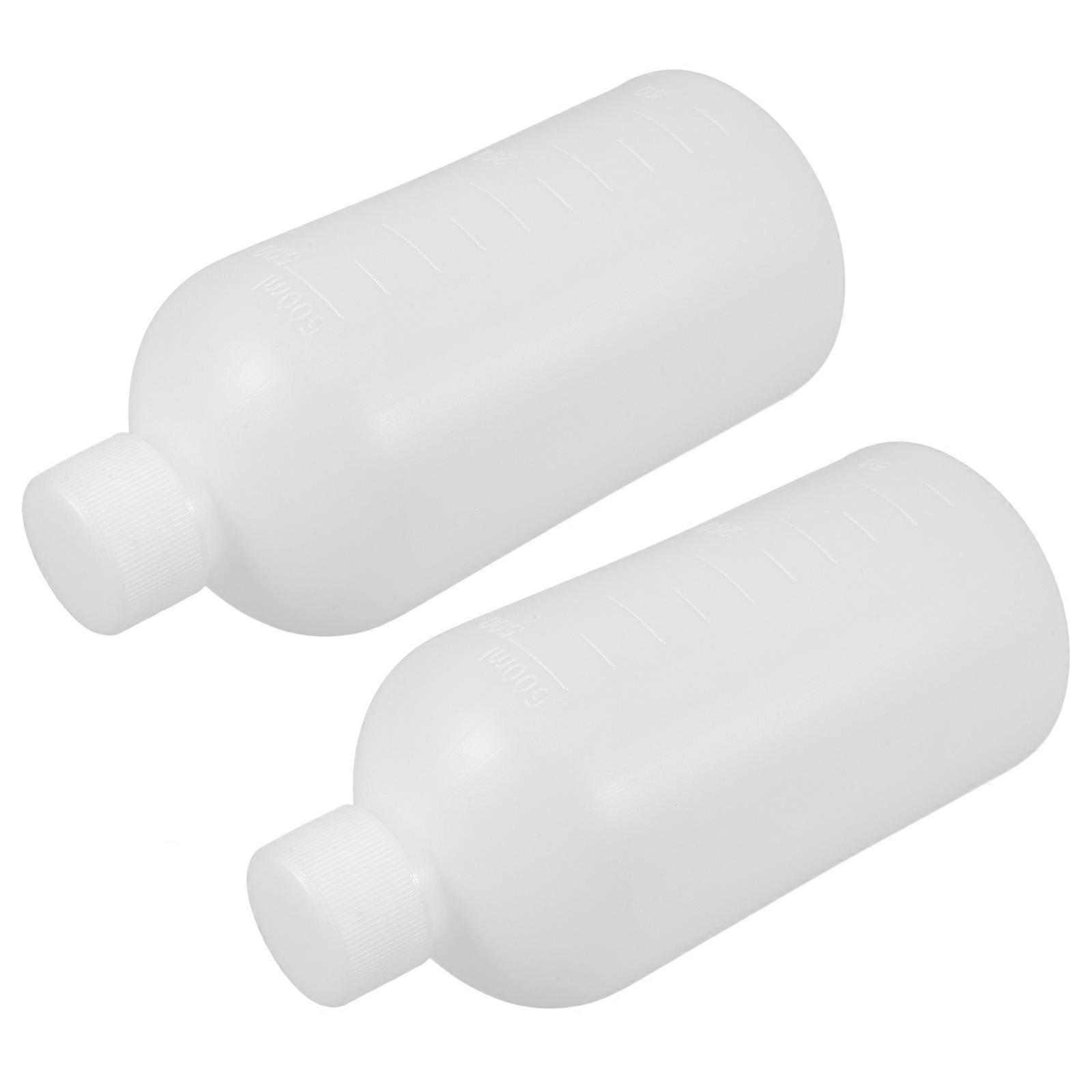 Reagent Container 2Pcs Plastic Bottles Narrow Mouth for Safe Storage