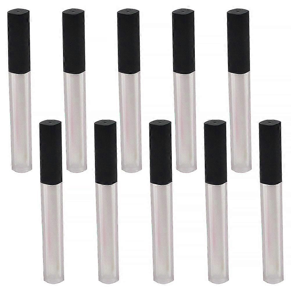 Lip Balm Bottles Empty Lip Gloss Tube for Storage Use 10Pcs White