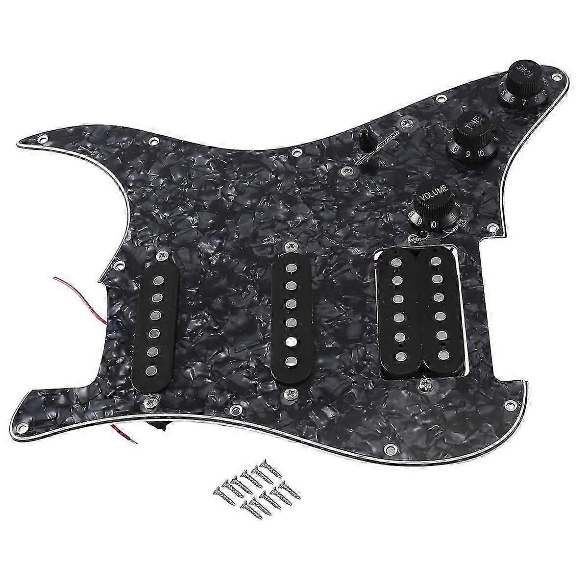 ST SQ Elgitarrladdad Förkablad Elgitarr Plektrumskydd Pickup Montering