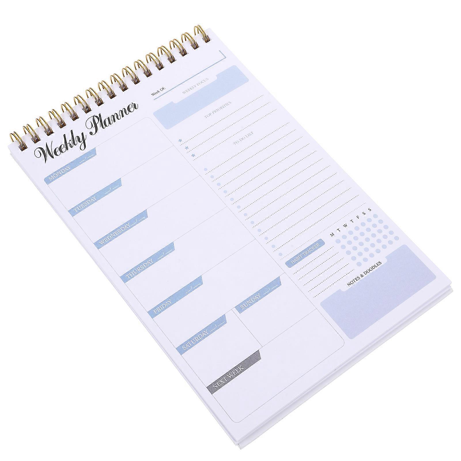 Daily Planner Notepad Portable Planner for Writing Use 5Pcs