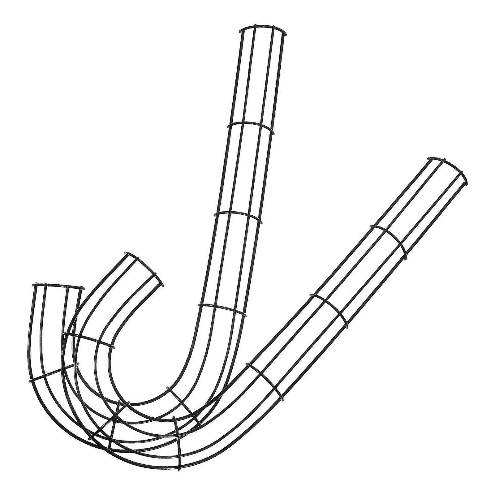 Wreath Frame Accessory Candy Cane Wreath Form for Decor 2Pcs Holiday Decor