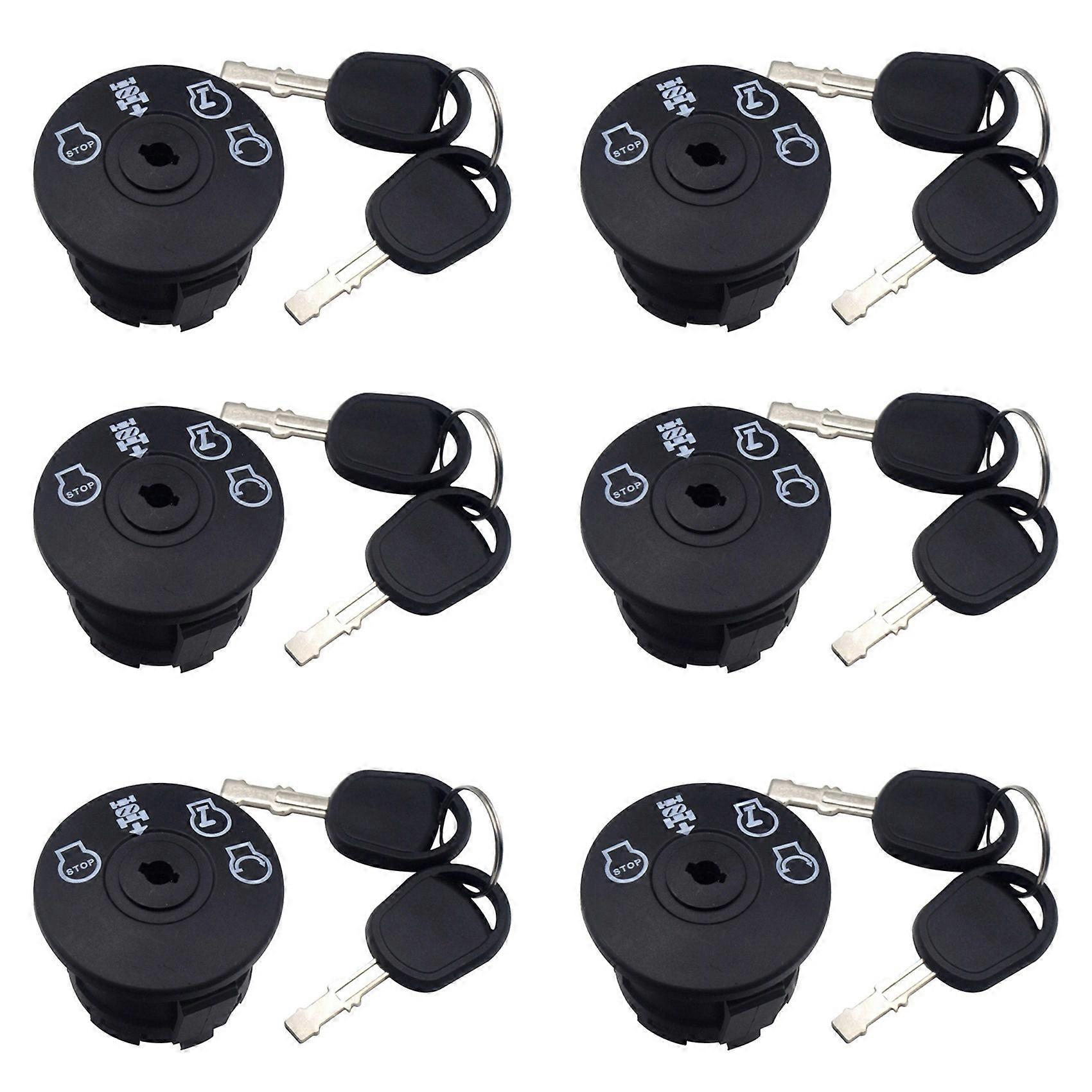 6X Ignition Switch 4 Position with Key for Riding Lawn Mower Tractor 193350 532193350