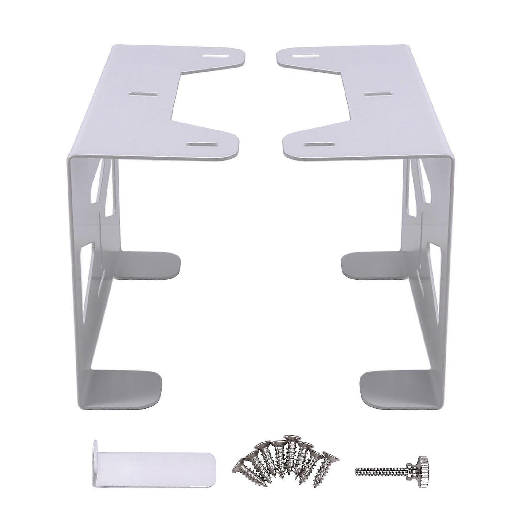 Metal Under Desk Game Console Organizers Storage Holder Stand Suitable for PS5 Console Space Saving Mount