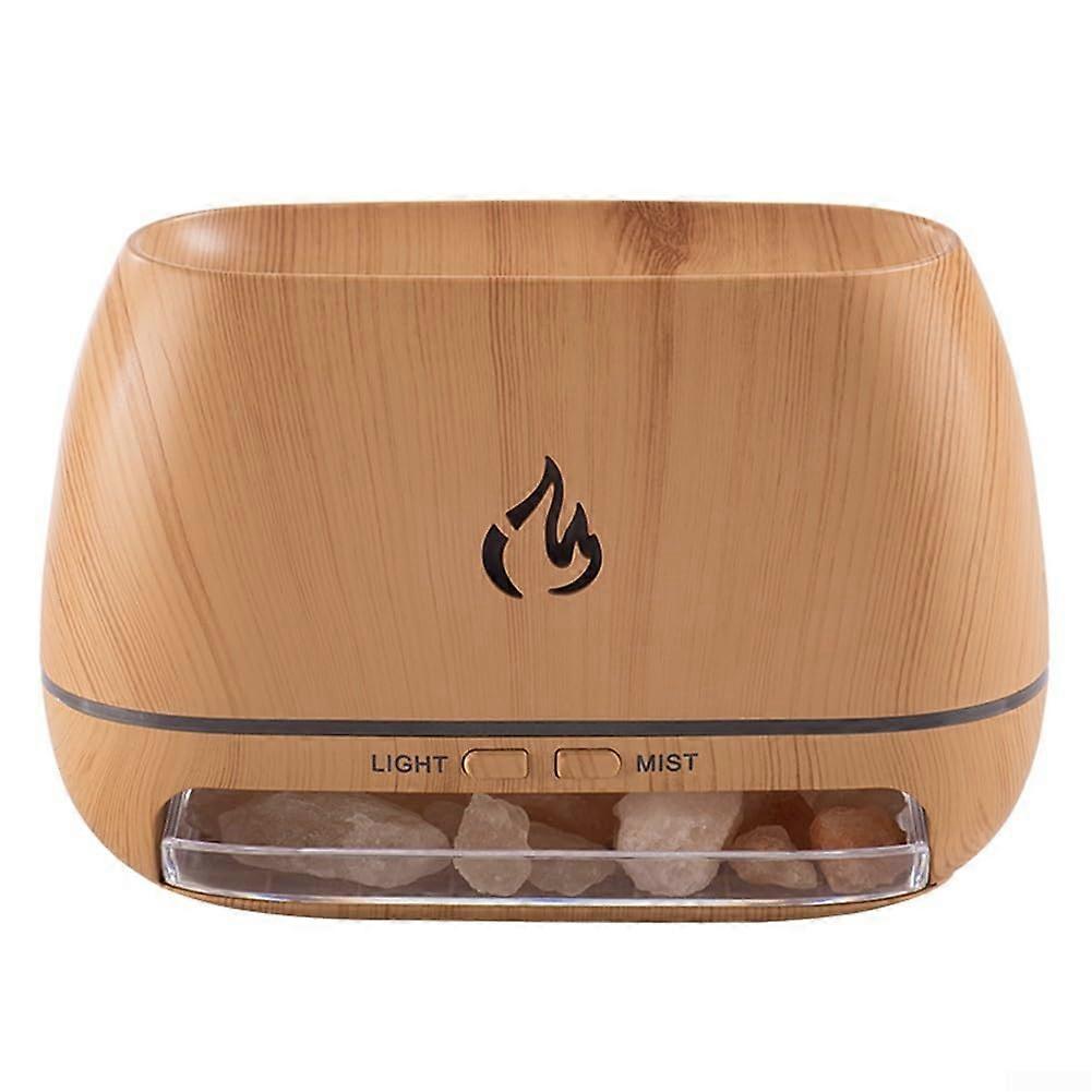 Diffuser Humidifier 3-in-1 Essential Oil With Himalayan Salt Rock, 200ml Capacity, 7 Color LED, Quiet 36DB Operation