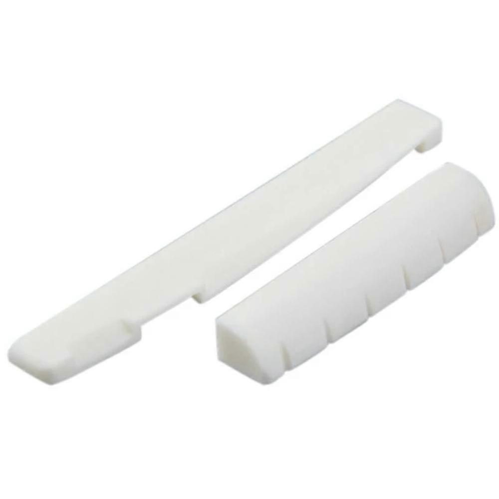 Pi��ces de guitare blanches, Instruments musicaux �� cordes, accessoires de guitare, selle de pont et pont en os d'��crou, guitare acoustique
