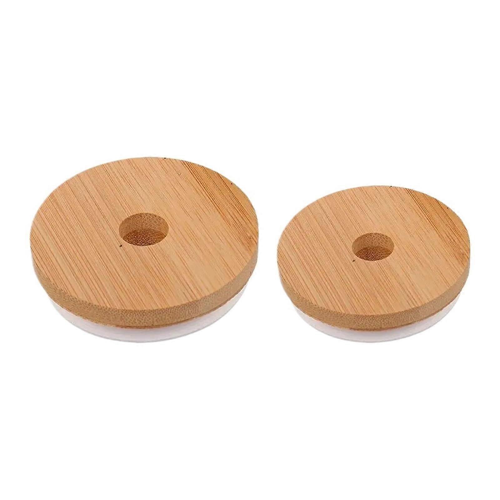 Universal Pot Lid and Bamboo Jar Lids Set, Fits Multiple Sizes, Heat Resistant, 16pcs for Kitchen Use