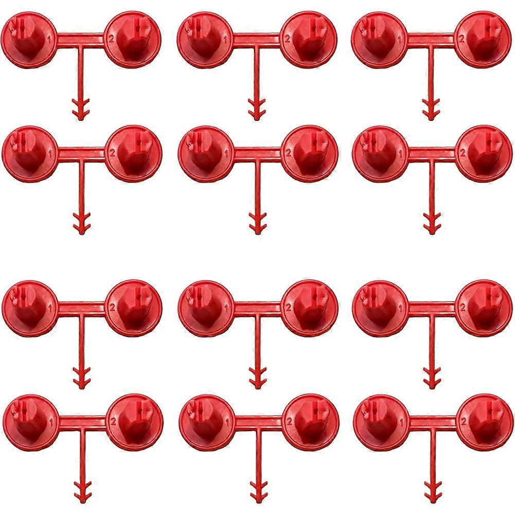 12pcs Red Nozzle for Foaming Agent, Precision Coverage for Vertical & Ceiling Coverage