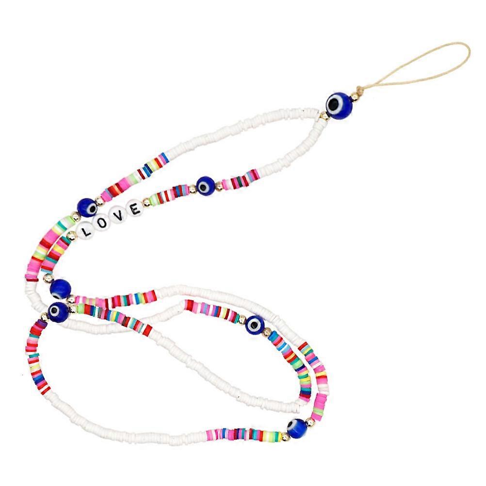 Phone Hanging Rope Beaded Phone Neck Strap for 5Pcs Set