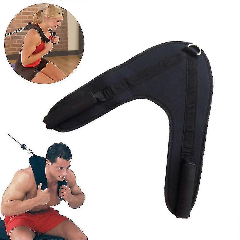 Fitness Abdominal Crunch Straps Ab Exercise Pulling Harness Shoulder Strap Belt