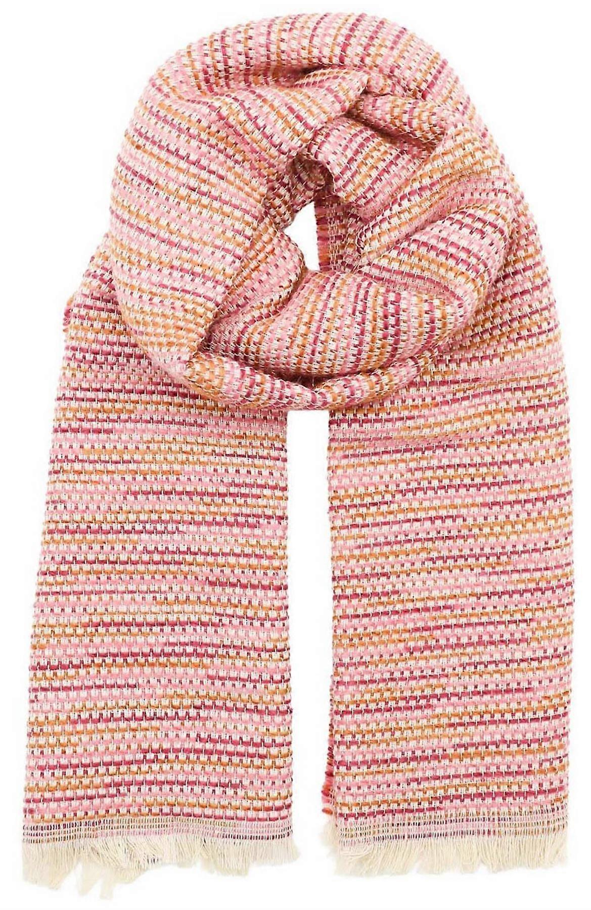 Zelly Abstract Winter Weight Scarf - Pink