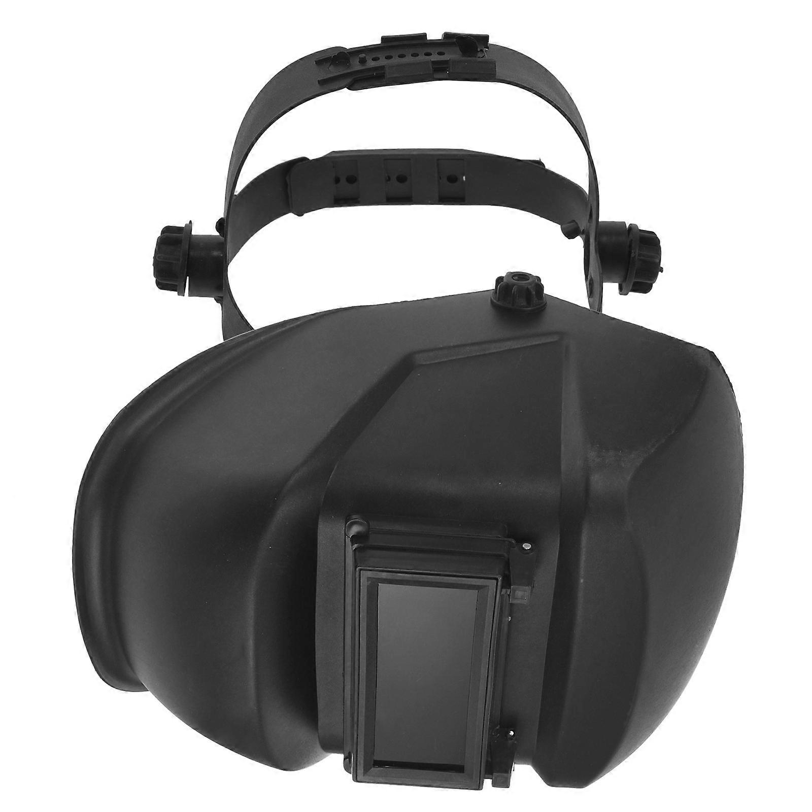 Welding Extended Headcover Welder Accessories Welding Applications Plastic Black Adjustable 1Pcs