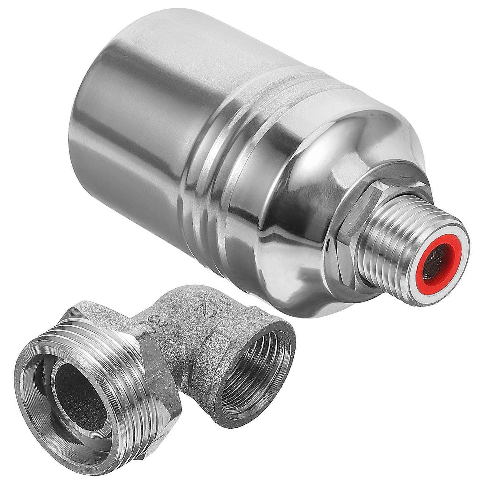 Universal Float Valve Assembly For Plumbing System Designed With Automatic Water Level Control System In Silver 1Pack