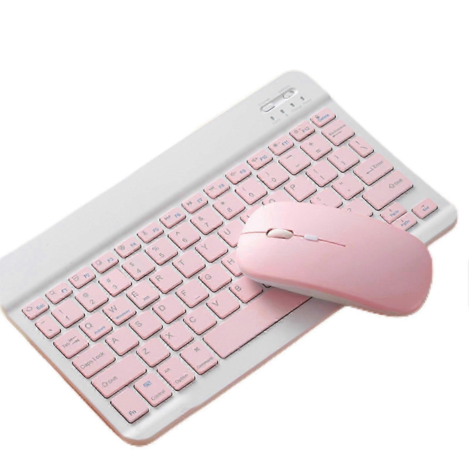Bluetooth Keyboard & Mouse Combo - Ultra-Thin Silent Wireless Set for iOS/Android 25-26