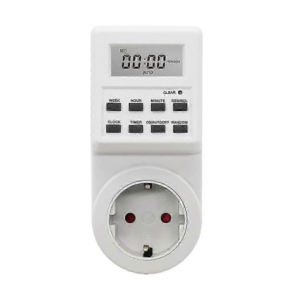 2026 European standard small screen timer switch smart socket