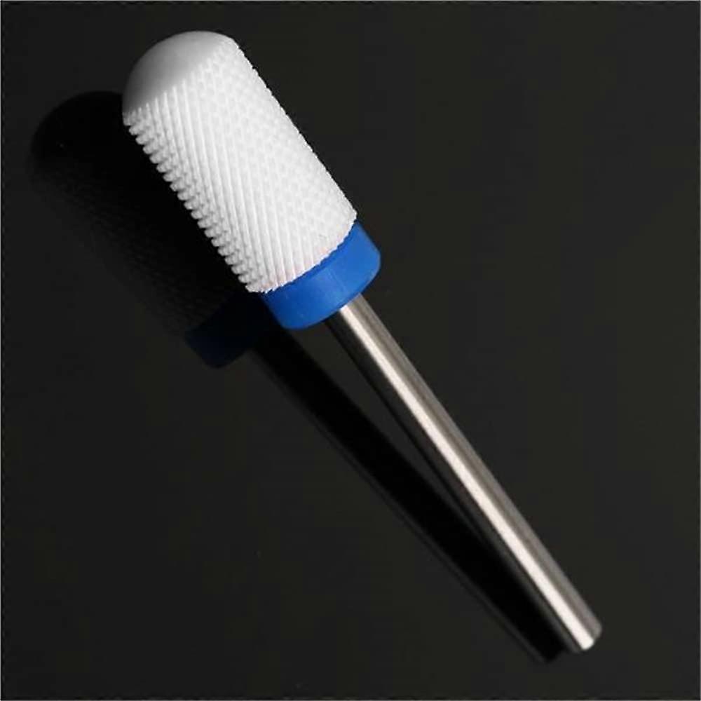 2.3mm Electric Nail Drill Bit Ceramic Round White for Precise Cuticle Reach and Nail Reshaping