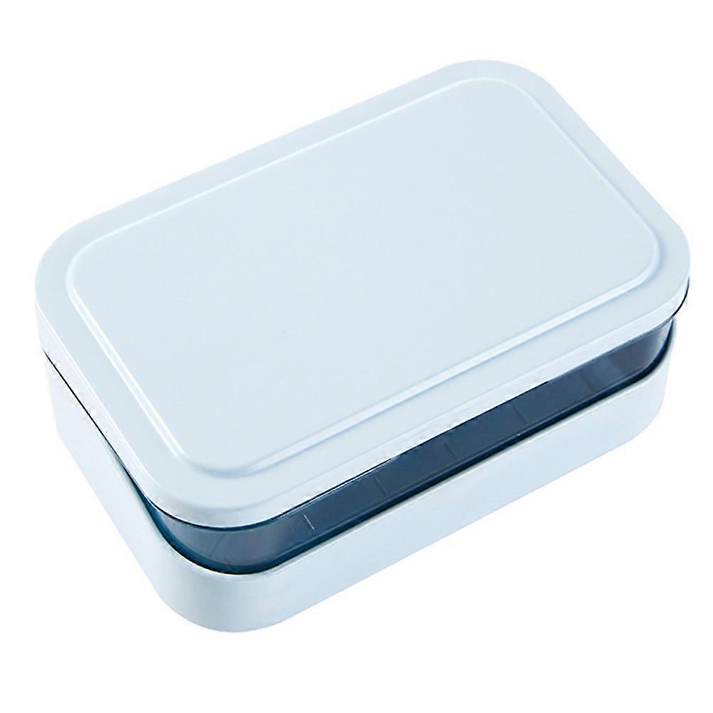 Soap Draining Tray Plastic Soap Holder with Lid for Storage