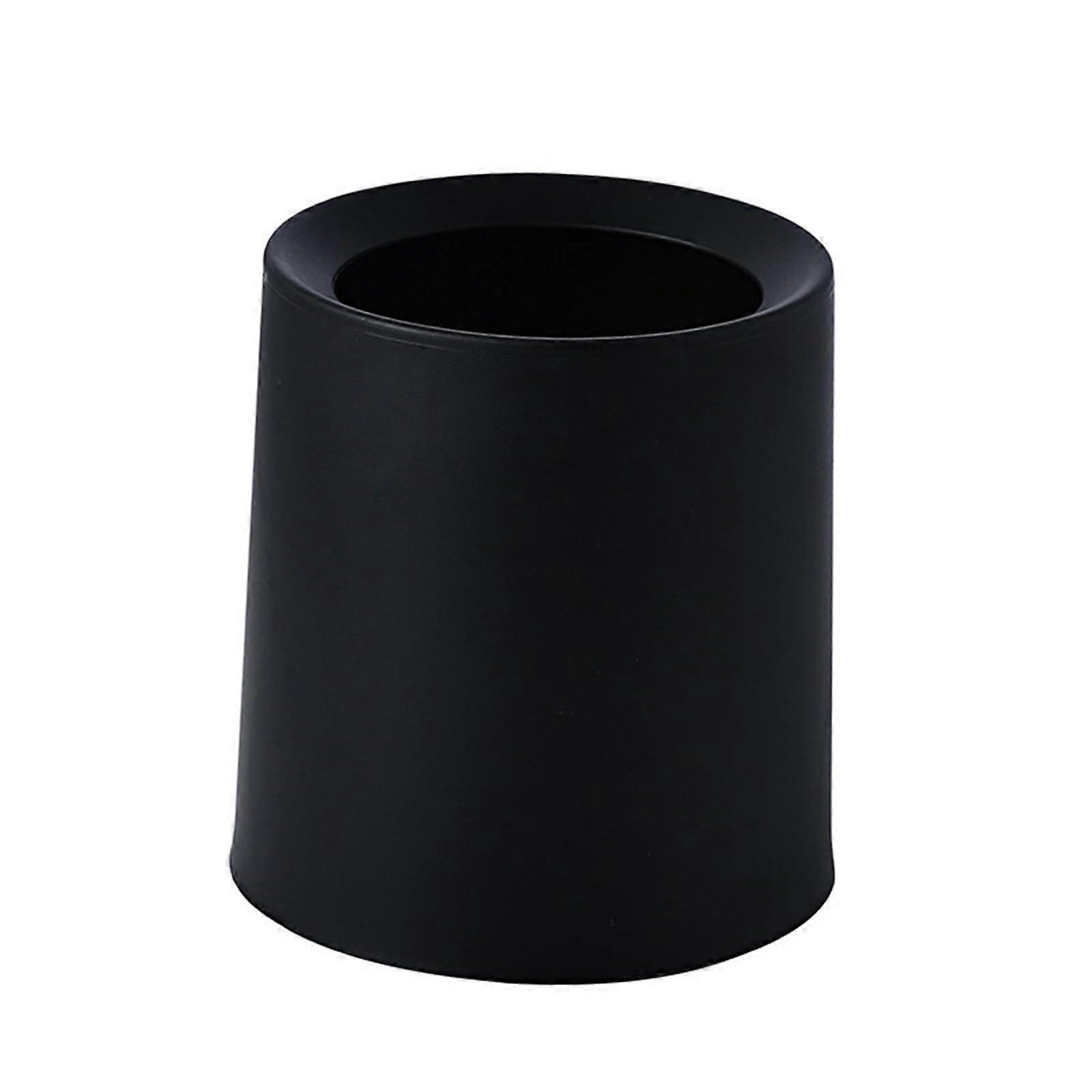 Desktop Mini Trash Can Compact Size Easy Clean Small Plastic Waste Bin for Office Table Black