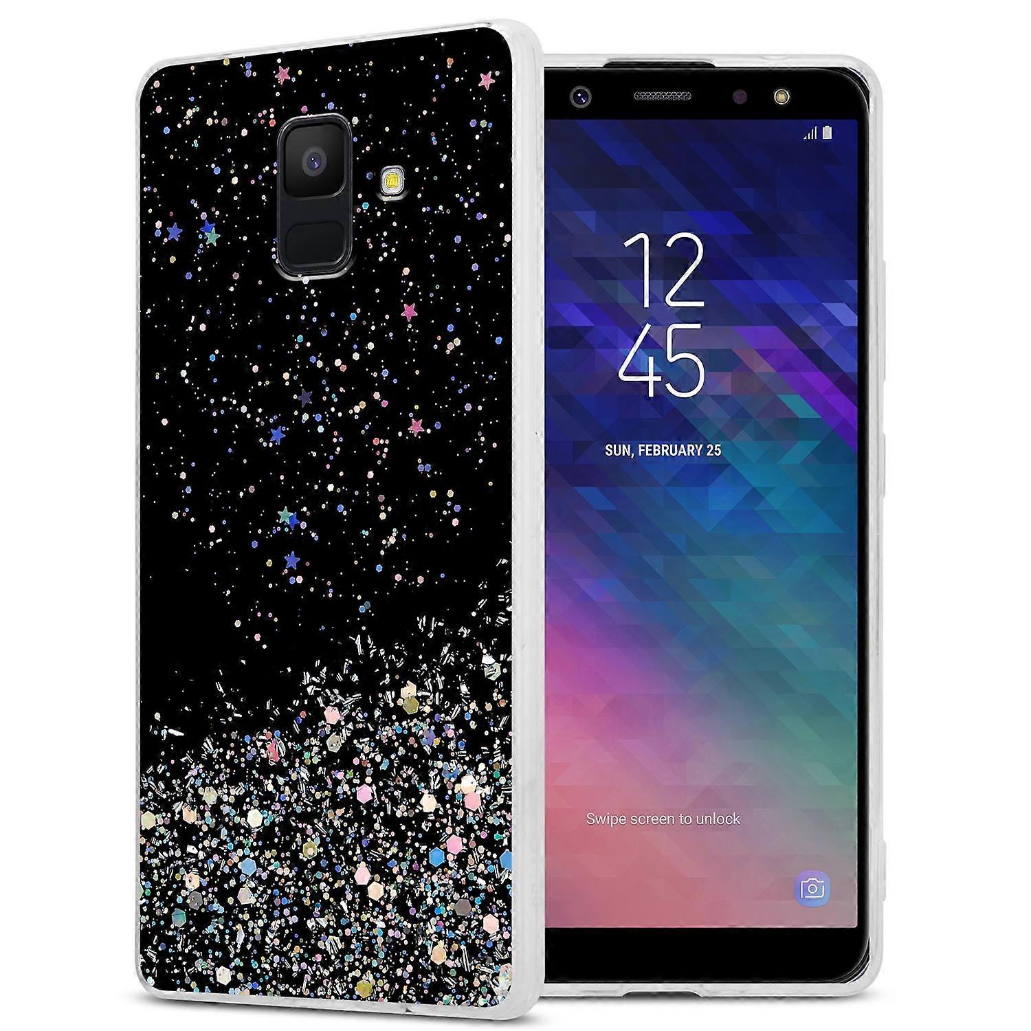 Case Samsung Galaxy A6 2018 Protective Case TPU - Transparent with Glitter