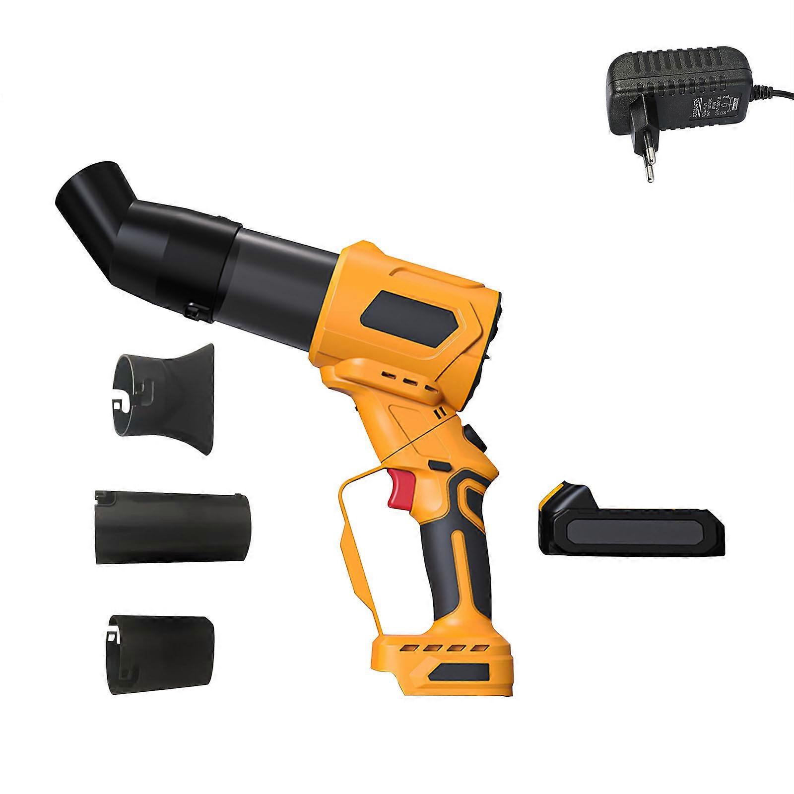 Variable Speed Nonbrush Leaf Blower Equipped With Change Securable Nozzle For Comfortable Back Saving Action Multicolor