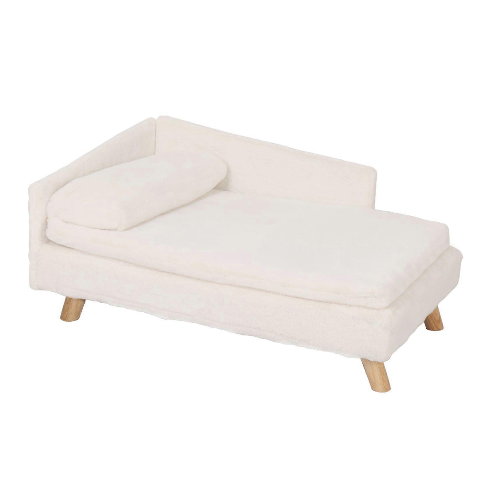 Imperméable à l’eau Canapé pour animaux de compagnie Chien Lit Canapé Chaise surélevée Chaise longue Peluche Housse Coussin