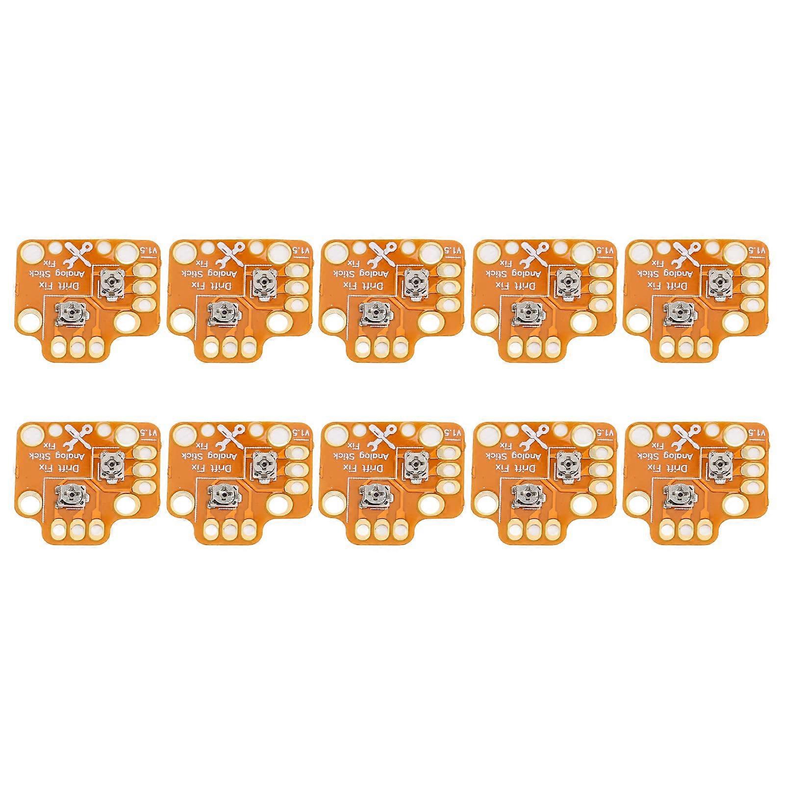 10pcs Controller Drift Fix Mod with Precise Calibration, Universal Joystick  Board for PS4 PS5 Xbox, Gold
