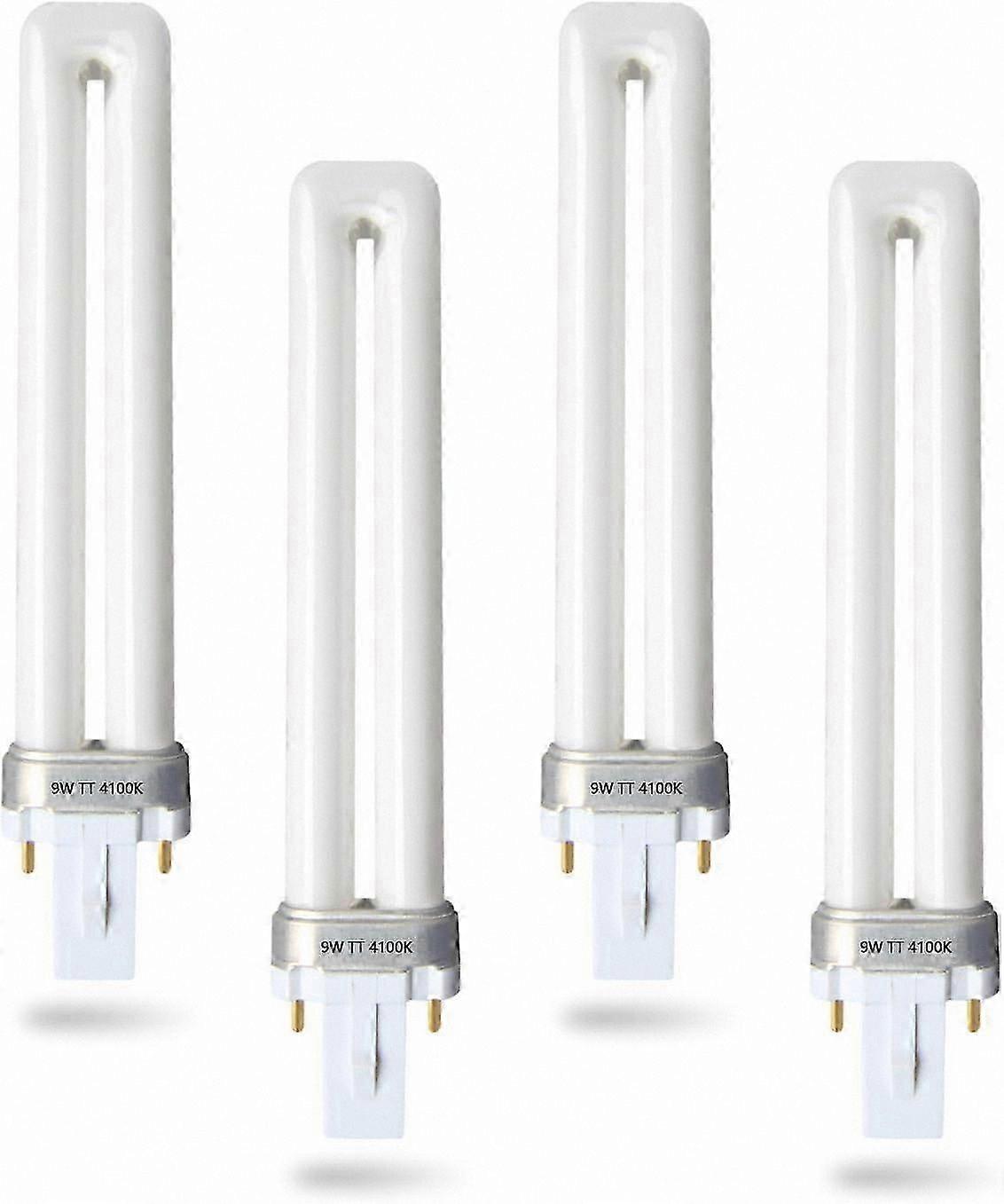 2-Pin 9W Fluorescent Tube Replacement, G23 Base, 4100K Cool White, Compatible with Various Models