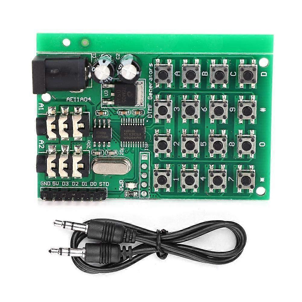 AE11A04 DTMF Audio Generator Module 524VDC Dual Tone Signal Transmitter Board MCU Control