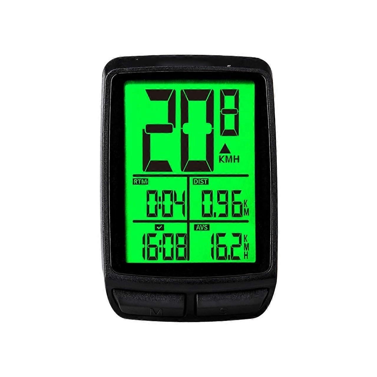 Wireless Bike Computer Waterproof Digital Bicycle Speedometer Odometer with Large Backlight Display