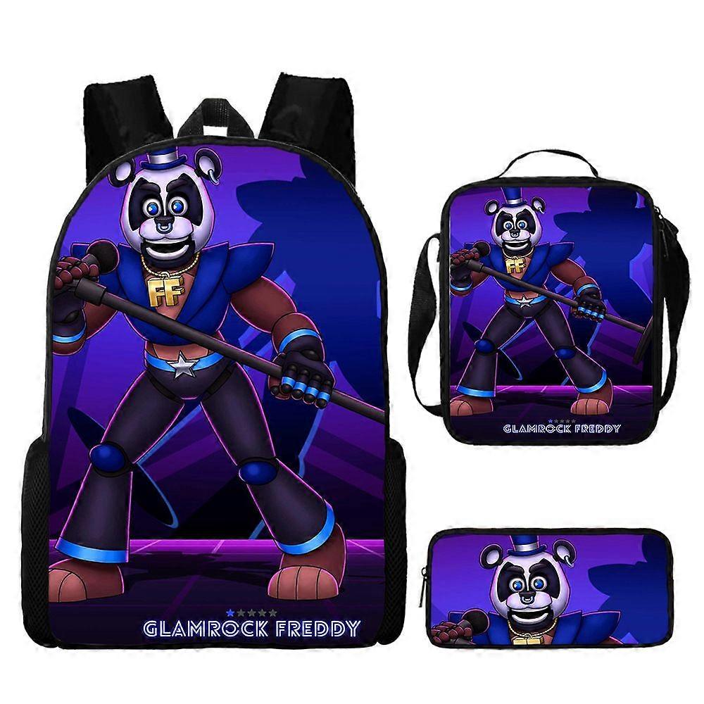 Five Nights Backpack, School Bag, Children's School Bag, Backpack, Men's Backpack, Laptop Backpack, Three-piece Backpack