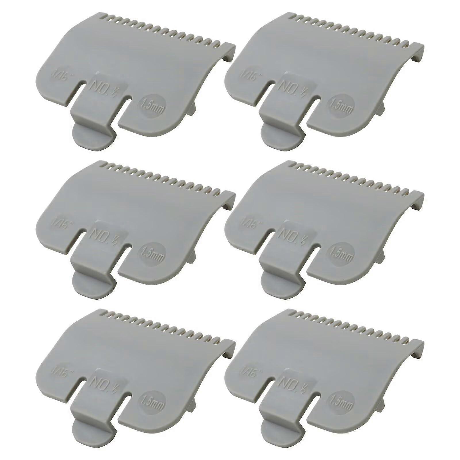 Guards Set with Gray Half Guard 1/16 Inch, Secure SnapOn Fit for Precise Hair Cutting for Wahl Clipper