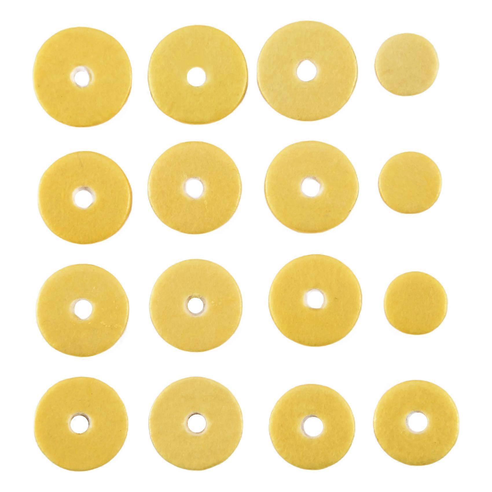 16 pcs Flute Leather Pads Replacement Durable Exquisite Wind Instrument