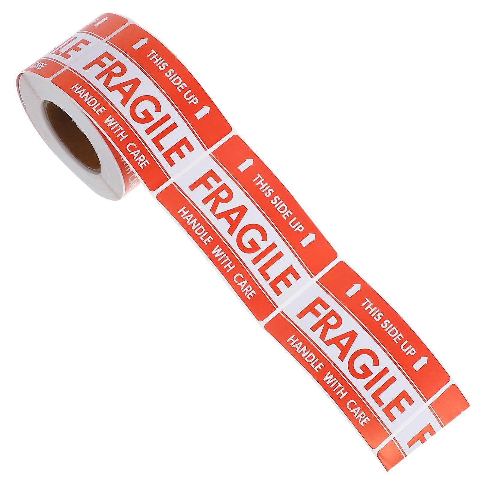 1 Roll Red Fragile  Labels  Visibility SelfAdhesive Warning Stickers for Packaging