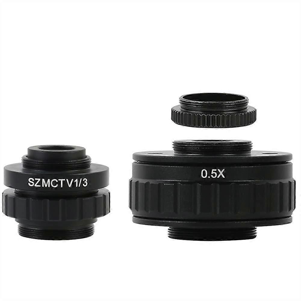 Microscope CMount Adapter 0.3X 0.5X 1X Simul Focal for Trinocular Stereo Microscope Camera