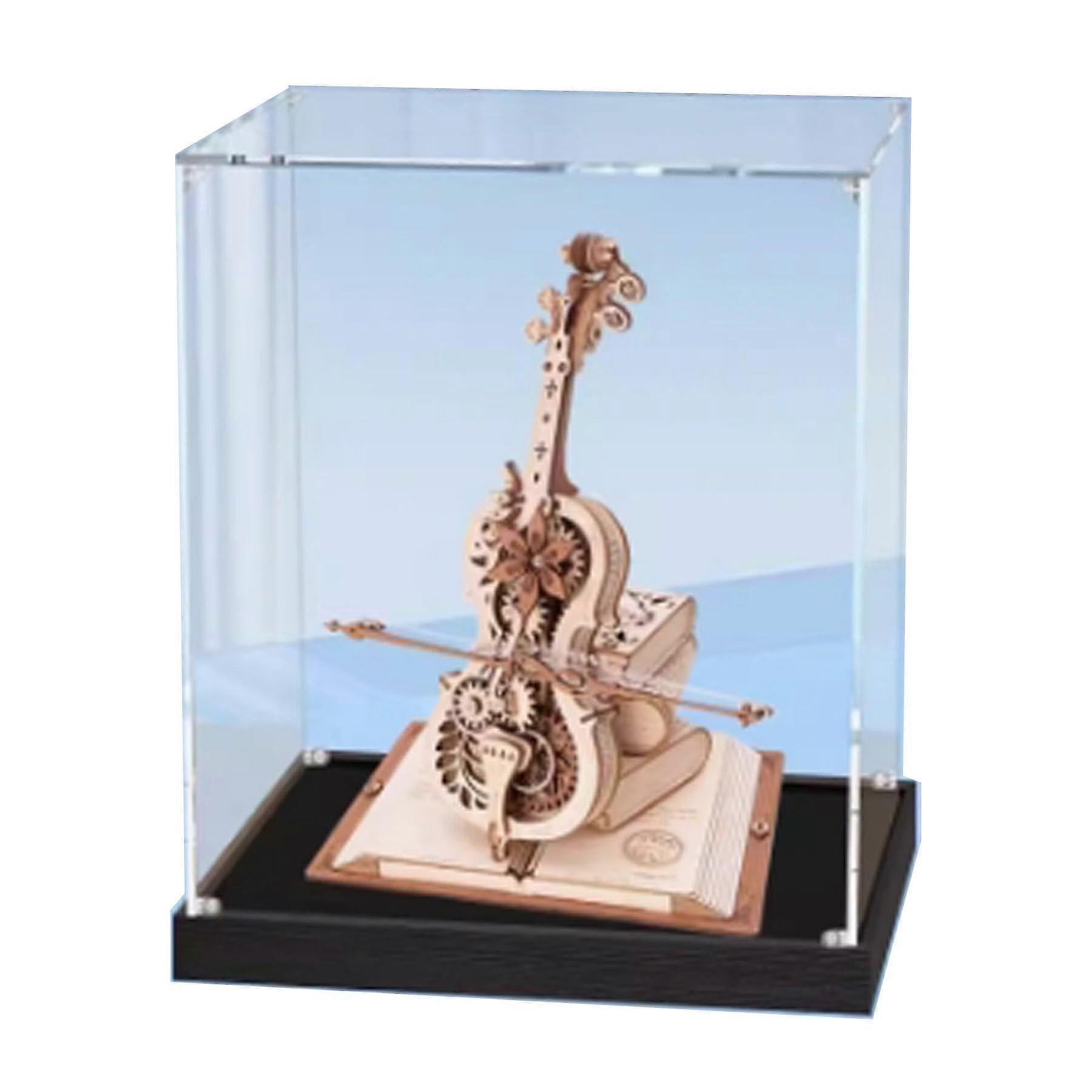 Acrylic Display Case Compatible with  Cello Music Octave, Clear Dustproof Box with Easy Assembly 3mm