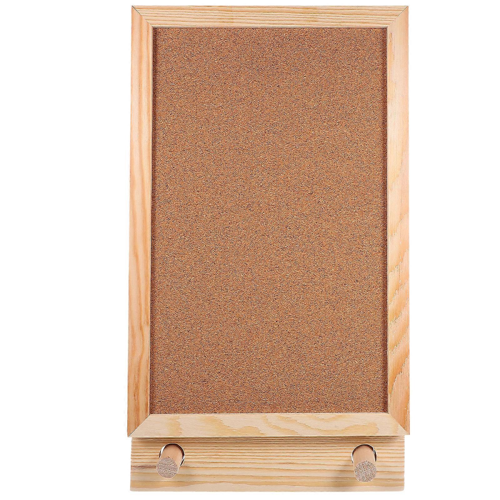 Office Cork Board Brown Desktop Memo Board for Display 1Set