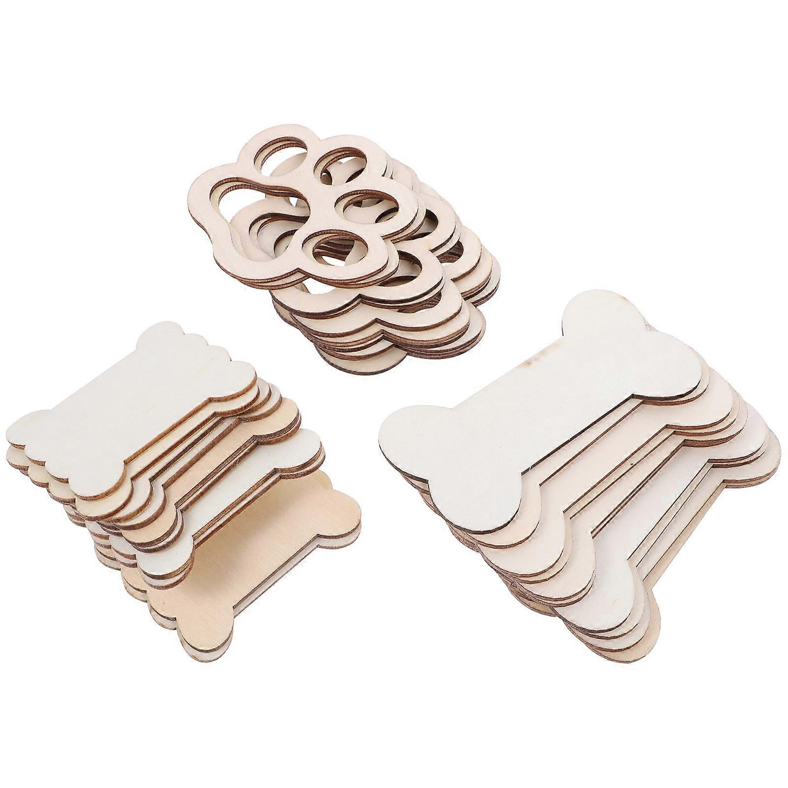 Thread Winding Plates Wood Thread Organizer for DIY Projects 30Pcs Set