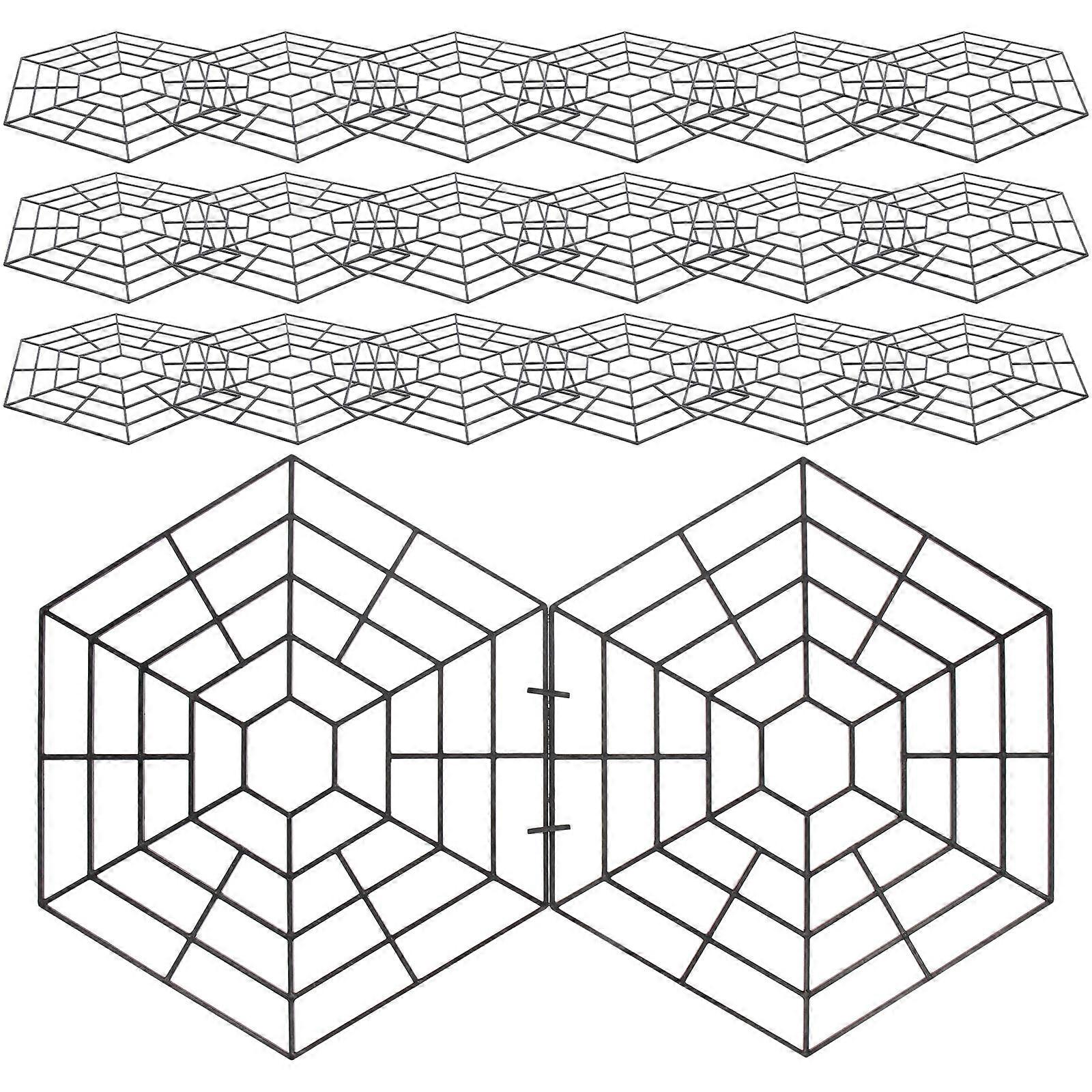 Fish Protective Net Six Angle Fish Protectors for Pond 30Pcs Practical Set