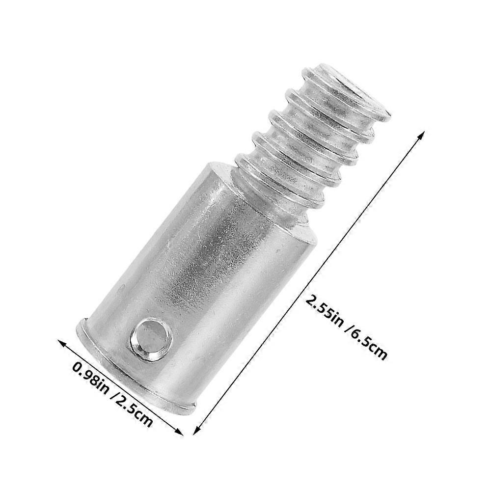 3Pcs Metal Threaded Tips for Broom Rods for Fixing Use
