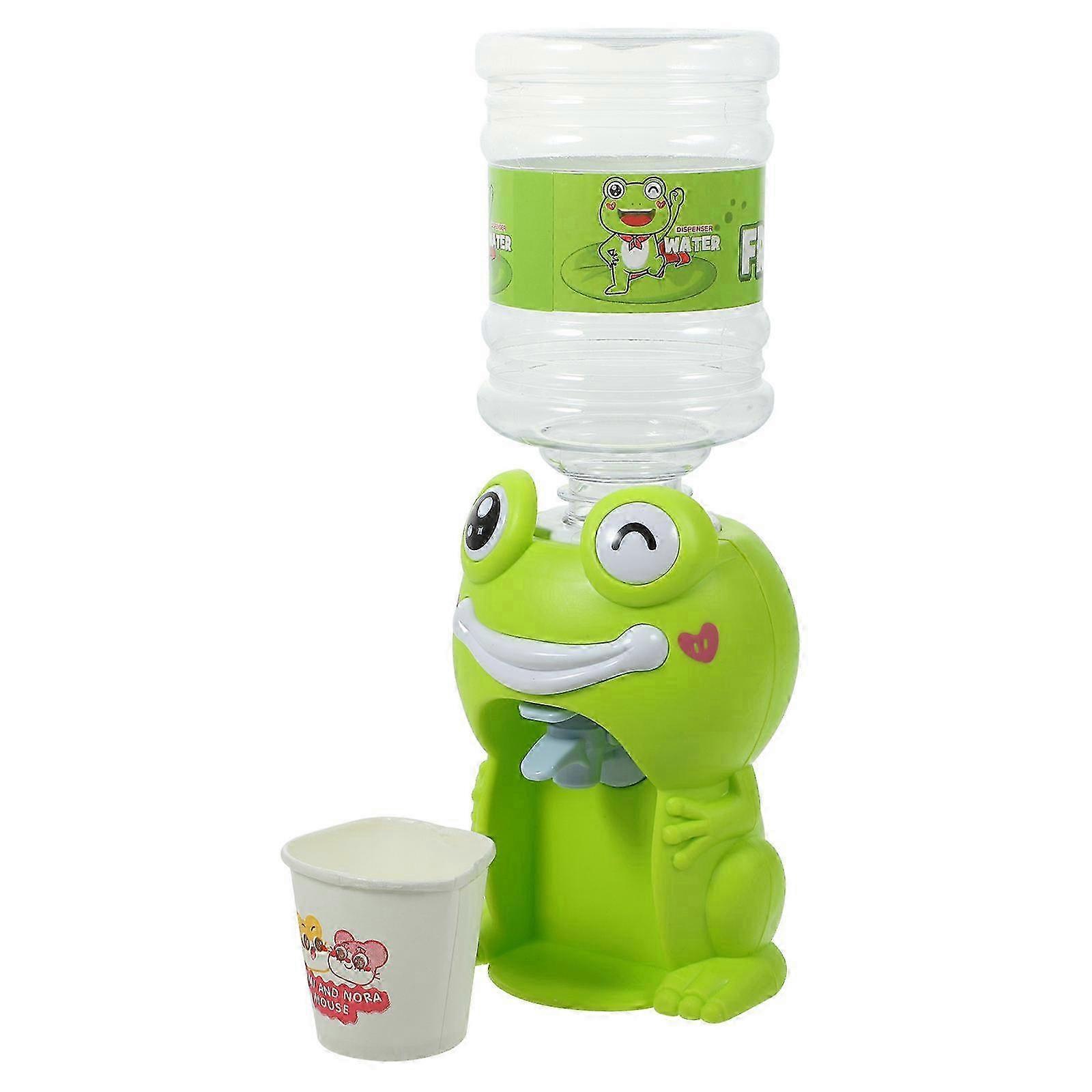 Mini vattendispenser i grodform för barn 1 set