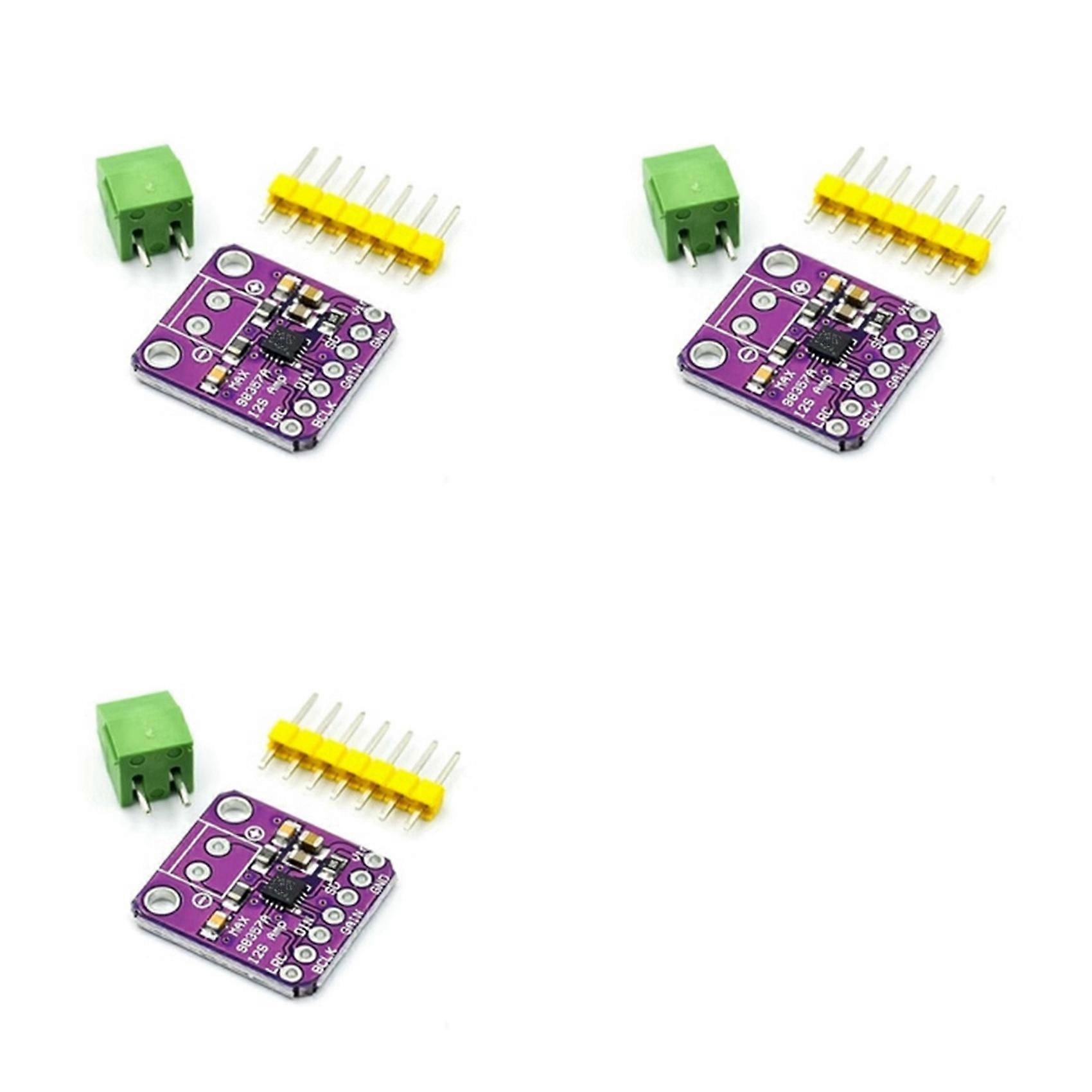 3X Max98357 I2S 3W Class D Amplifier Breakout Interface Dac Decoder Module Filterless Audio Board for Raspberry Pi Esp32