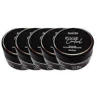 1-5x Starker Halt Edge Control Gel mit Rizinusöl, nicht fettend, schuppt nicht, hinterlässt keinen weißen Film, langanhaltend, natürliche Formel, für alle Haartypen, 150 ml