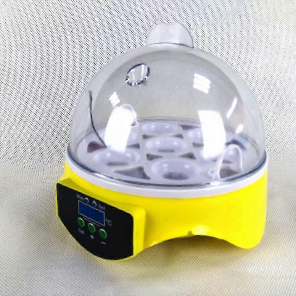 Intelligent Auto Rotating 7 Egg Digital Incubator, Mini Egg Hatcher with Automatic Function and Uniform Heating