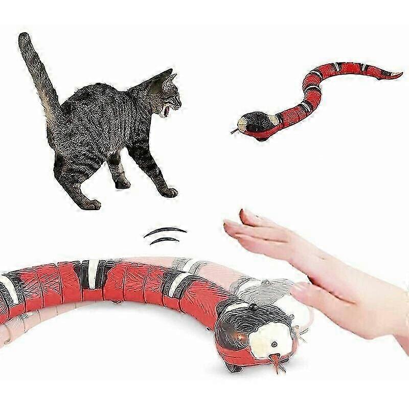 Interactive Snake Cat Toy | Smart Sensing Electronic Automatic USB Toy for Pet Kittens