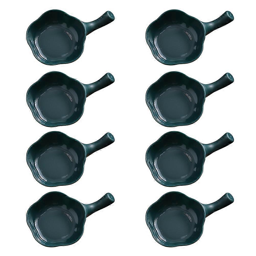 Side Seasoning Dish Rectangular Tableware For Dining Holding Condiments 11.5X7.5X2CM 8Pcs