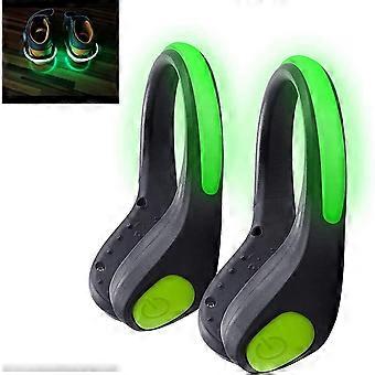 Clips LED para zapatos - Reflectores de seguridad nocturnos para corredores (Paquete de 2)